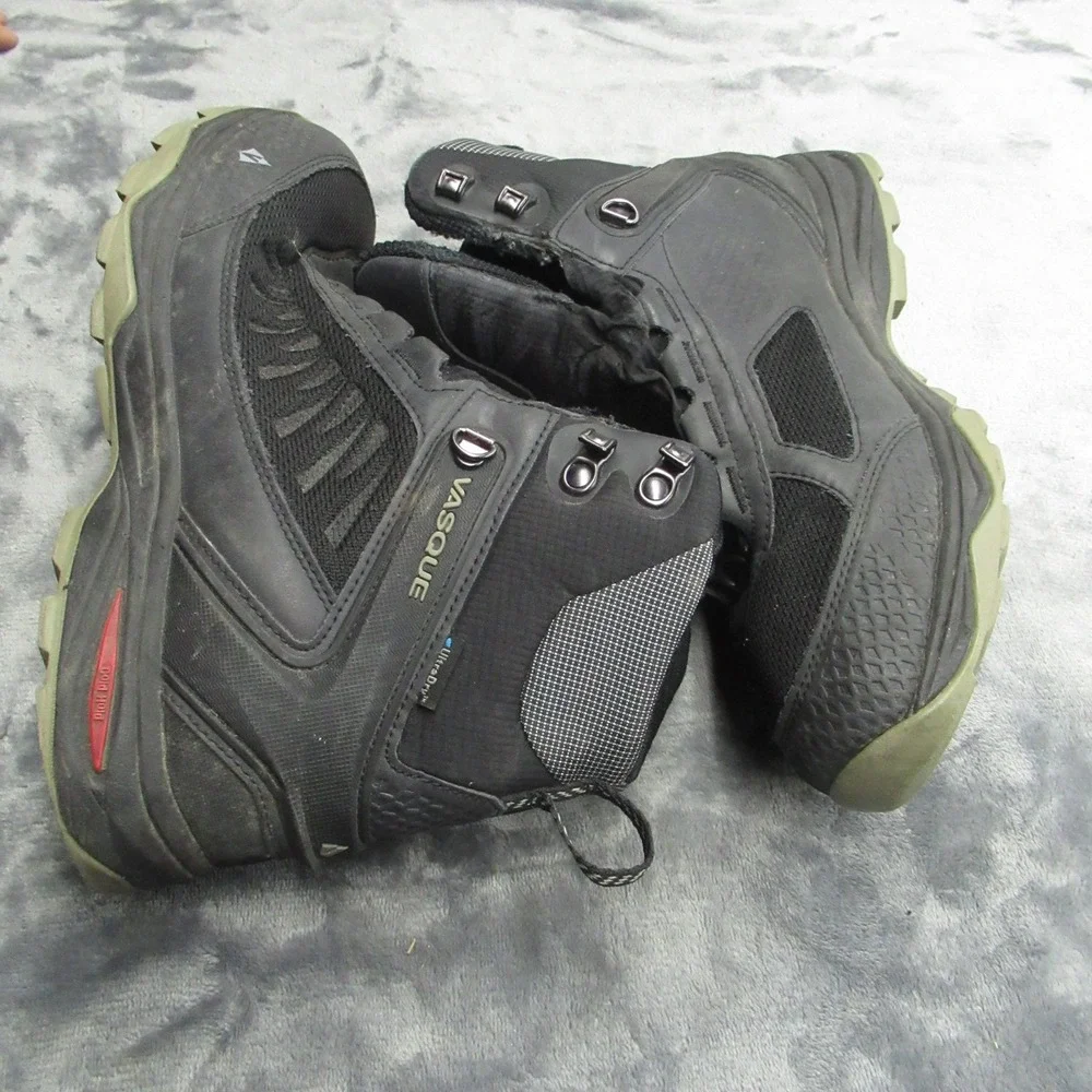 Vasque Mens Boots 9M Coldspark Black Waterproof‎ Hiking Trail Rugged Mid Lace